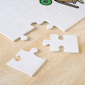 スケートボード付きスケーターとしてのカタツムリ ジグソーパズル (側面)