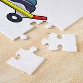 スケートボード付きスケーターとしてのマウス ジグソーパズル (側面)