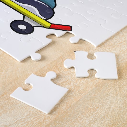 スケートボード付きスケーターとしてのマウス ジグソーパズル (側面)