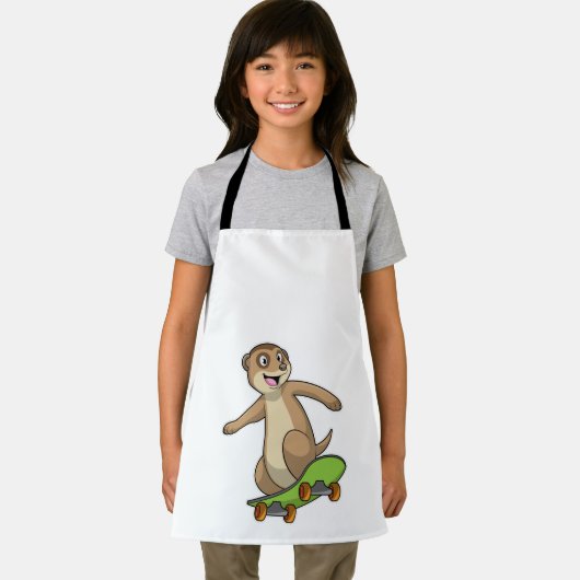 スケートボード付きスケーターとしてのメルカット エプロン (インサイチュ)