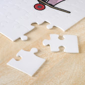 スケートボード付きスケーターとしての豚 ジグソーパズル (側面)