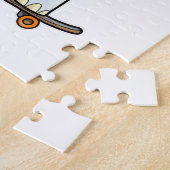 スケートボード付きスケーターとしての象 ジグソーパズル (側面)