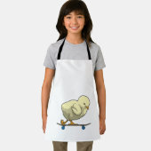 スケートボード付きスケーターとしてシック エプロン (インサイチュ)