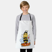 スケートボード付きスケーターとしてビー エプロン (着用した状態)