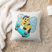 スケートボード付きスケーターとしてビー クッション (ブランケット)