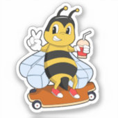 スケートボード付きスケーターとしてビー シール (正面)