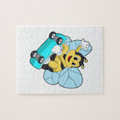 スケートボード付きスケーターとしてビー ジグソーパズル (横)