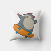 スケートボード付きモグラ クッション (裏面)