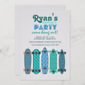 スケートボード収集招待状 招待状 (正面/裏面)