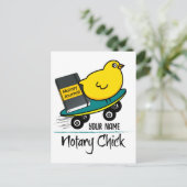 スケートボード名のモバイル公証人カスタマイズチック ポストカード (スタンド正面)