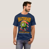 スケートボード寿司ロールエディション Tシャツ (正面フル)