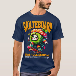 スケートボード寿司ロールエディション Tシャツ
