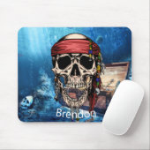 スケートボード海賊用マウスパッド マウスパッド (マウス)