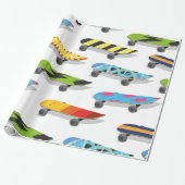 スケートボード漫画。 ラッピングペーパー (アンロールド)