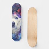 スケートボード犬のハスキーな#skateboardの#dog スケートボード (正面)