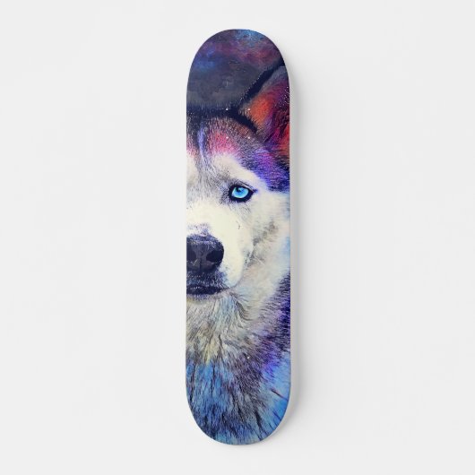 スケートボード犬のハスキーな#skateboardの#dog スケートボード (正面)