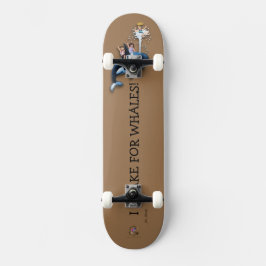 スケートボード王子パッチ「私は鯨のためにブレーキ！」 スケートボード