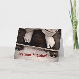 スケートボード誕生日カード カード