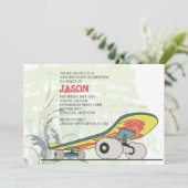 スケートボード誕生日パーティーへの招待 招待状 (スタンド正面)