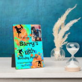 スケートボード誕生日パーティーフォト フォトプラーク (側面)