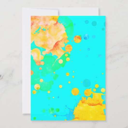 スケートボード誕生日フォト招待状任意の年齢 招待状 (裏面)