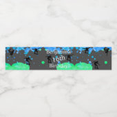 スケートボード誕生日 ペットボトルラベル (シングルラベル)