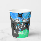 スケートボード誕生日 紙コップ (正面)