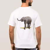 スケートボード象 Tシャツ (裏面)