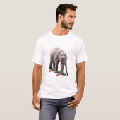 スケートボード象 Tシャツ (正面フル)