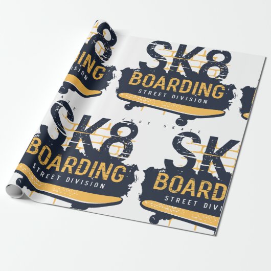 スケートボード通り課 ラッピングペーパー (アンロールド)