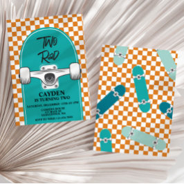 スケートボード2素晴らしい2nd Birthday 招待状