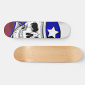 スケートボード – スカルタトゥー着用帽子 (横)