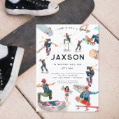 スケートボード |スケーター誕生日パーティー 招待状