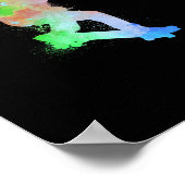 スケートボード スケーター 水しぶき スケボ - スケート ポスター (角)