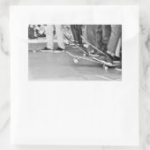 スケートボード,スケート,公園,足,トレンディー,10代のフライエン 長方形シール (バッグ)