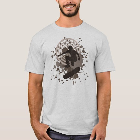 スケートボード。 ハイファイ泡 Tシャツ (正面)