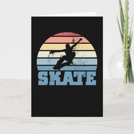スケートボード ファン スケート スケーター キッズ ギフト カード (正面)