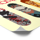 スケートボード ポスター (角)