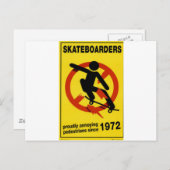 スケートボード ポストカード (正面/裏面)