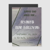 スケートボード·マグネティック·セーブ·ザ·デート·カード (正面/裏面)