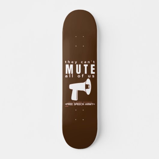 スケートボード「ミュートできない…」 スケートボード (正面)