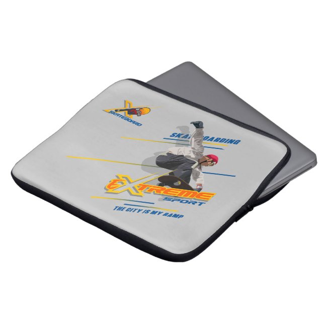 スケートボード |ラップトップスリーブバッグ13" ラップトップスリーブ (正面上部)