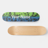 スケートボード – レインボーカスタマイズスカル- w Your Name (横)