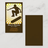 スケートボード: レトロ光線: 名刺 (正面/裏面)