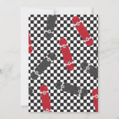 スケートボード ワンクールデュード 1歳の誕生日パーティー招待状 招待状 (裏面)