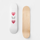 スケートボード、赤いハート スケートボード (正面)