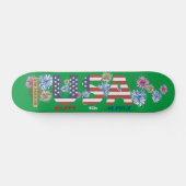 スケートボード「HAPPY 4 OF JULY」 スケートボード (横)