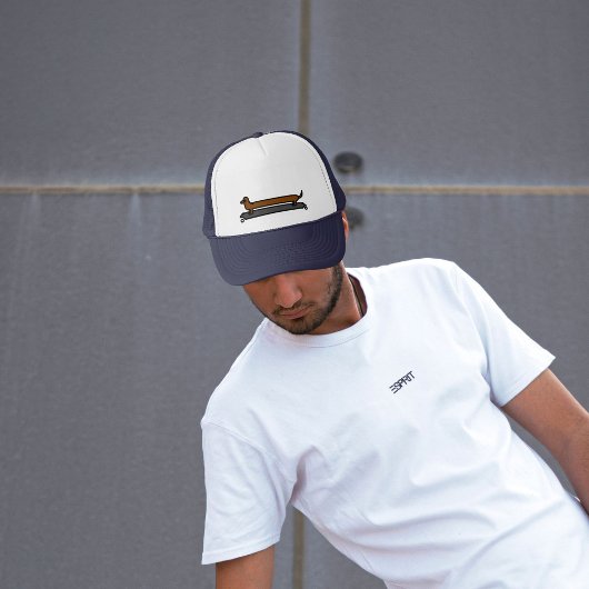 スケートボードdachshund犬のトラックのキャップ/帽子 キャップ