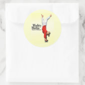 スケートボードMOMSステッカー ラウンドシール (バッグ)