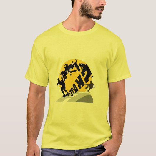 スケートボードTシャツ Tシャツ (正面)